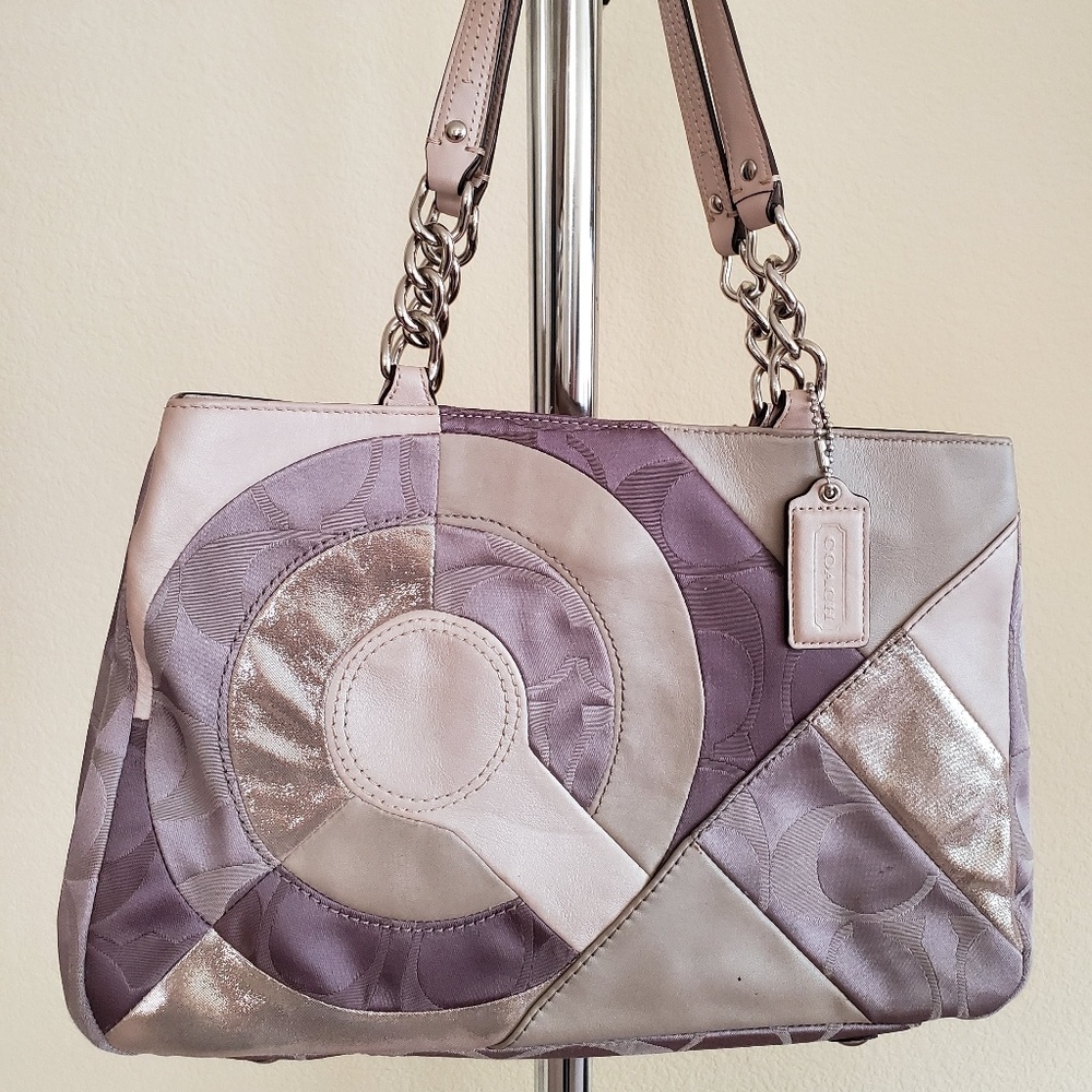 Coach Rare Inlaid Patchwork Tote Bag